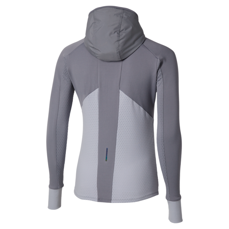 MIZUNO ACTIVE WARMALITE HYBRID FULL ZIP HOODED LONG SLEEVE TOP WOMEN