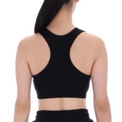 REEBOK PIPER SCOOP NECK LOGO BRA TOP Women