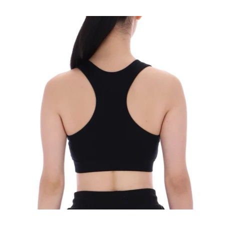REEBOK PIPER SCOOP NECK LOGO BRA TOP Women