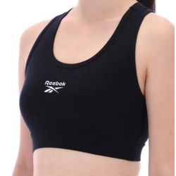 REEBOK PIPER SCOOP NECK LOGO BRA TOP Women