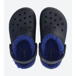 CROCS CLASSIC LINED CLOG KIDS NAVY