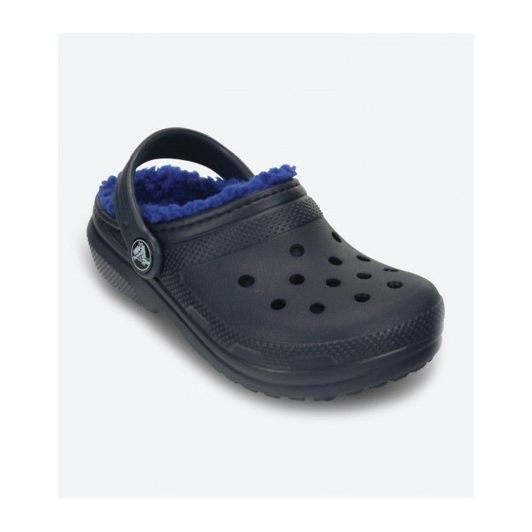 CROCS CLASSIC LINED CLOG KIDS NAVY