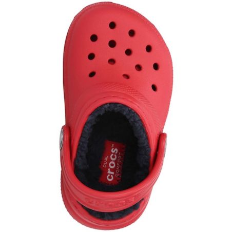 CROCS CLASSIC LINED CLOG KIDS PEPPER/NAVY
