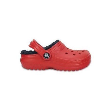 CROCS CLASSIC LINED CLOG KIDS PEPPER/NAVY