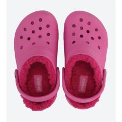 CROCS CLASSIC LINED CLOG KIDS PARTY PINK/CANDY