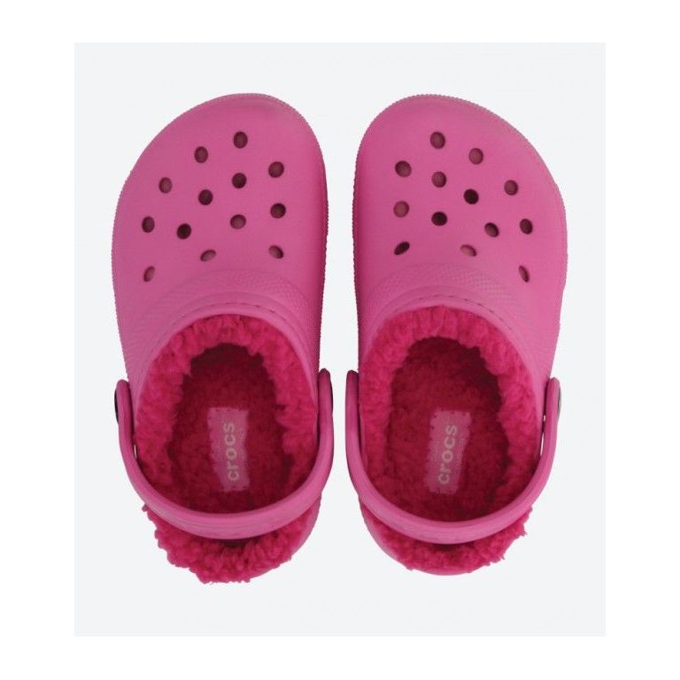 CROCS CLASSIC LINED CLOG KIDS PARTY PINK/CANDY