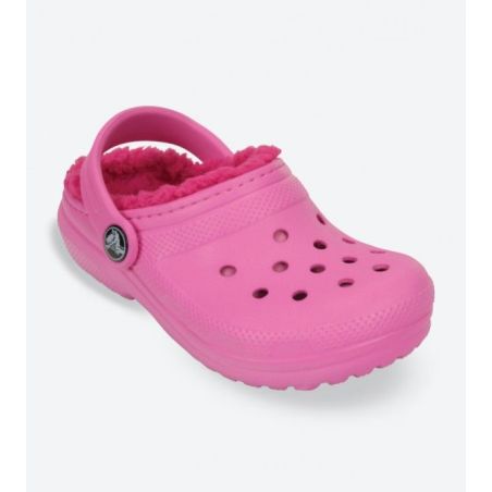 CROCS CLASSIC LINED CLOG KIDS PARTY PINK/CANDY