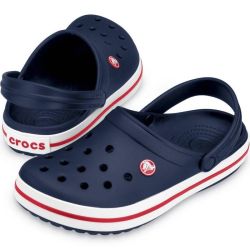 CROCS CROCBAND CLOG KIDS NAVY/RED