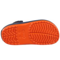 CROCS CROCBAND CLOG KIDS TANGERINE/NAVY