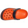 CROCS CROCBAND CLOG KIDS TANGERINE/NAVY