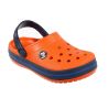CROCS CROCBAND CLOG KIDS TANGERINE/NAVY