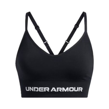 Under Armour Sujetador deportivo de sujeción baja y espalda cruzada para mujer