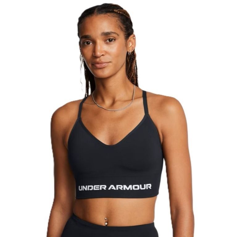 Under Armour Sujetador deportivo de sujeción baja y espalda cruzada