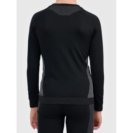 4F Camiseta Térmica Seamless Niño Negro | TotRunning