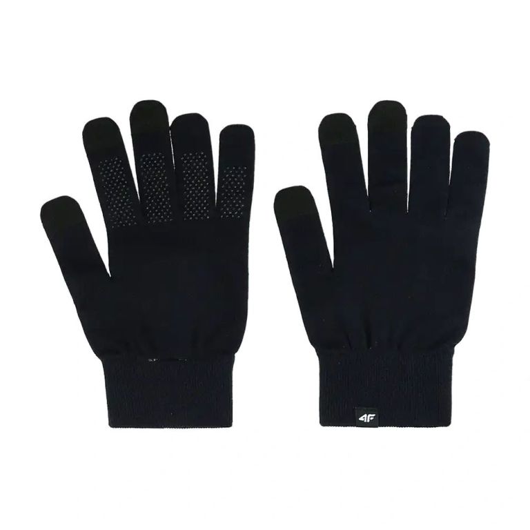 4F Guantes Táctiles Negro | Invierno | TotRunning