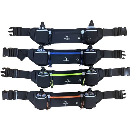 TOTRUNNING Running Belt with Hydration Bottles and Sports Waist Pack