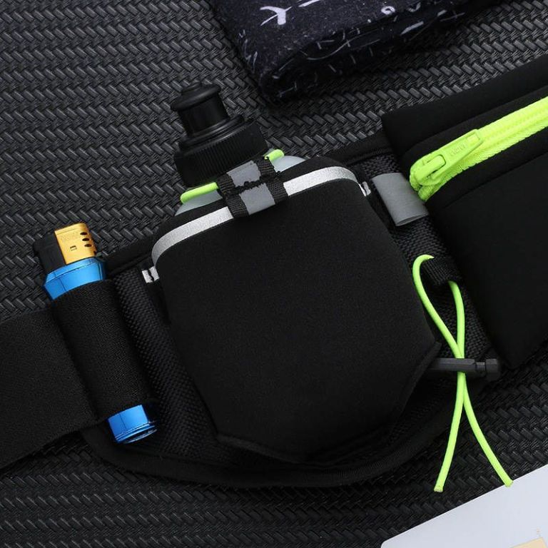 TOTRUNNING Running Belt with Hydration Bottles and Sports Waist Pack
