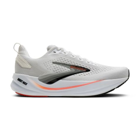 BROOKS Ghost Max 4 - Men's Running White/Red/Black | TOTRUNNING