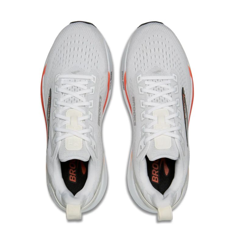 BROOKS Ghost Max 4 - Running Hombre Blanco/Rojo/Negro | TOTRUNNING