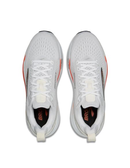 BROOKS Ghost Max 4 - Running Hombre Blanco/Rojo/Negro | TOTRUNNING