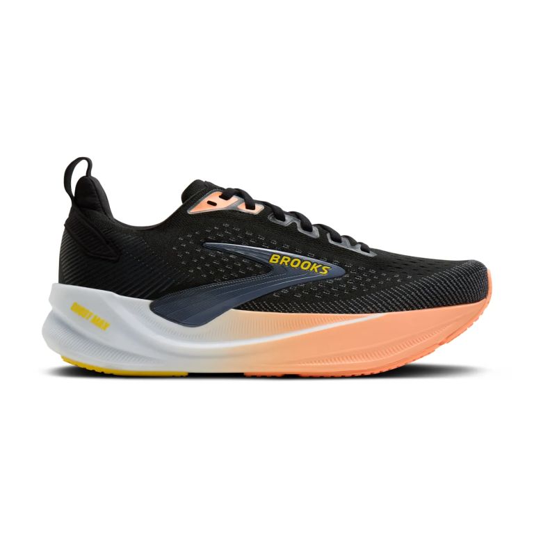BROOKS Ghost Max 4 - Running Mujer Negro/Folkstone/Cyber Peach | TOTRUNNING