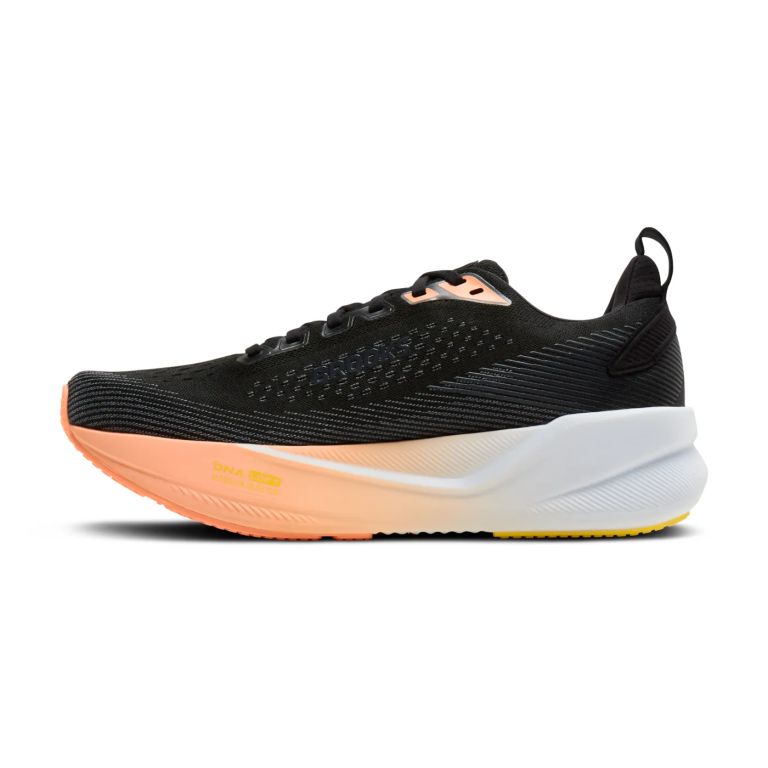BROOKS Ghost Max 4 - Running Mujer Negro/Folkstone/Cyber Peach | TOTRUNNING