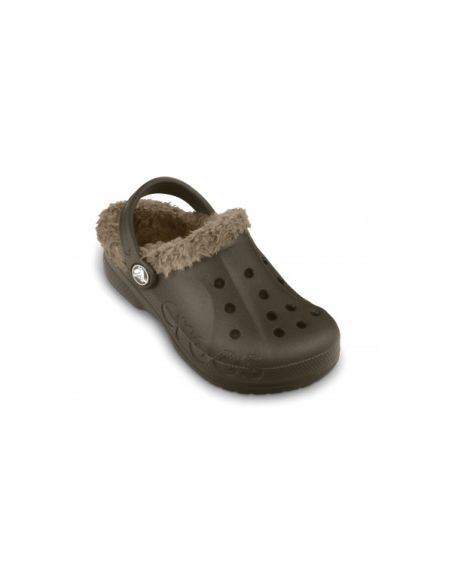 CROCS Baya Lined Kids Brown | Kids Clogs | TotRunning