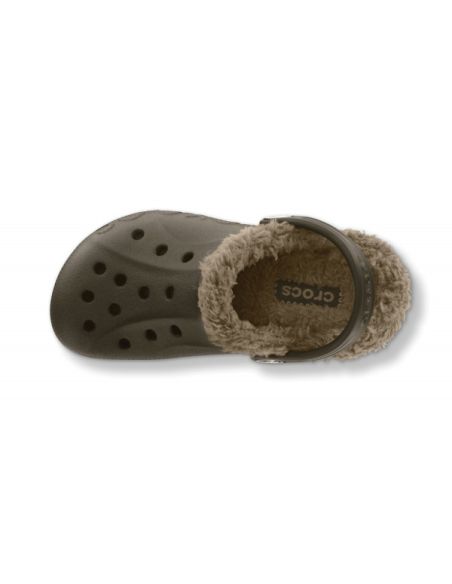 CROCS Baya Lined Kids Brown | Kids Clogs | TotRunning