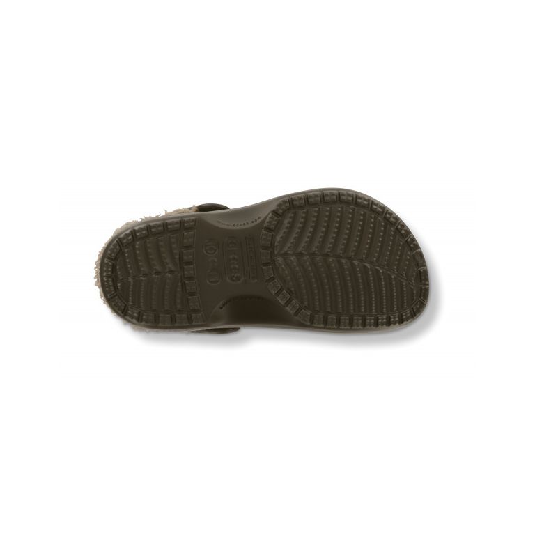 CROCS Baya Lined Niño Espresso/Khaki | Zuecos Niño | TotRunning