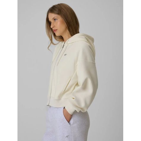 4F Sudadera Capucha Blanco Roto | Mujer | TotRunning 2