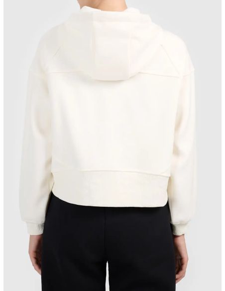 4F Sudadera Capucha Blanco Roto | Mujer | TotRunning