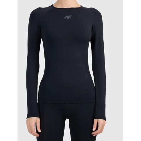 4F Camiseta Térmica Seamless Negro | Mujer | TotRunning
