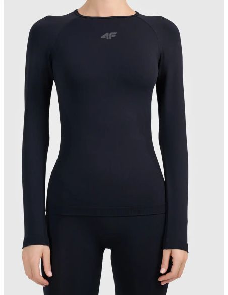 4F Camiseta Térmica Seamless Negro | Mujer | TotRunning
