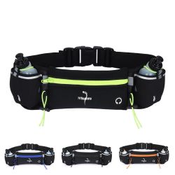TOTRUNNING Running Belt with Hydration Bottles and Sports Waist Pack
