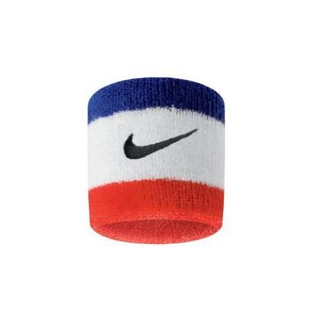 NIKE SWOOSH WRISTBAND 2 PACK BLANCO AZUL ROJO NEGRO