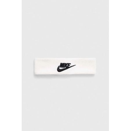 NIKE SWOOSH HEADBAND WHITE BLACK