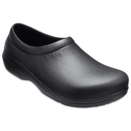 CROCS ON THE CLOCK WORK SLIPON BLACK