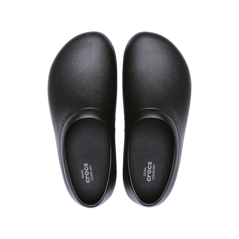 CROCS ON THE CLOCK WORK SLIPON BLACK