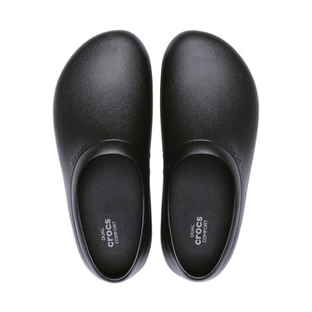 CROCS ON THE CLOCK WORK SLIPON BLACK