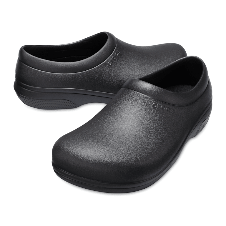 CROCS ON THE CLOCK WORK SLIPON BLACK