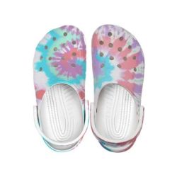 CROCS CLOG KIDS TIEDYE GRAPHIC FESCO MULTI