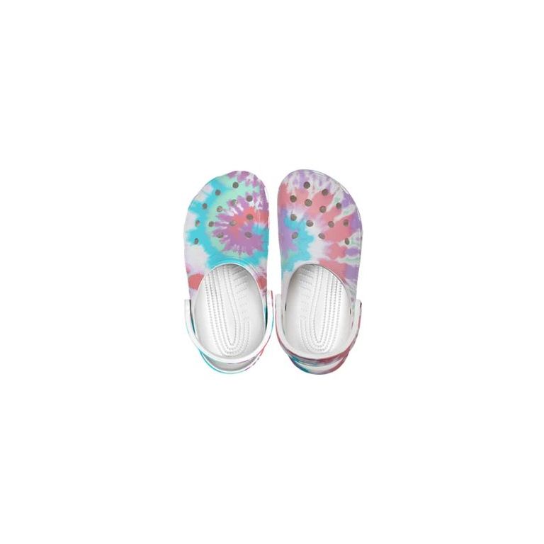 CROCS CLOG KIDS TIEDYE GRAPHIC FESCO MULTI