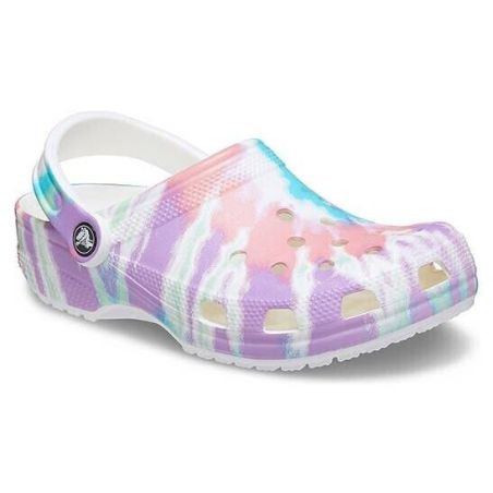 CROCS CLOG KIDS TIEDYE GRAPHIC FESCO MULTI