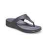 CROCS BOCA WEDGE FLIP WOMEN BLACK