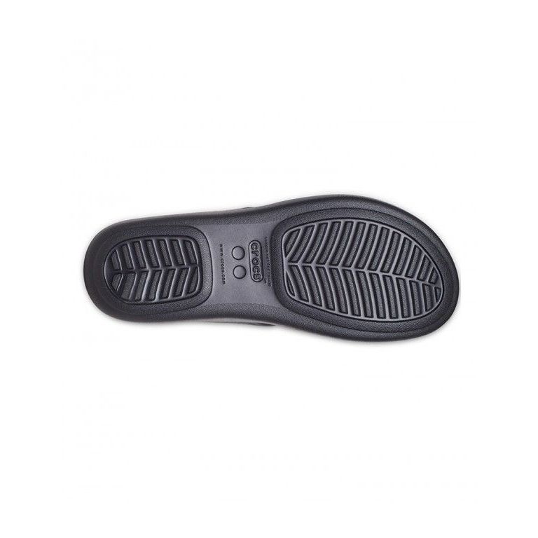 CROCS BOCA WEDGE FLIP WOMEN BLACK