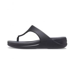 CROCS BOCA WEDGE FLIP WOMEN BLACK