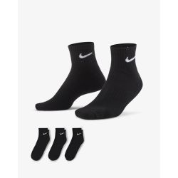 NIKE EVERYDAY SOCKS 3 PACK BLACK