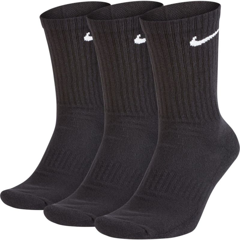 NIKE CALCETINES EVERYDAY COTTON CUSHIONED DRI-FIT NEGROS 3PCK