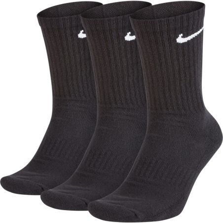 NIKE SOCKS EVERYDAY COTTON CUSHIONED DRI-FIT BLACK 3PCK