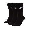NIKE SOCKS EVERYDAY ESSENTIAL CREW BLACK 3PCK